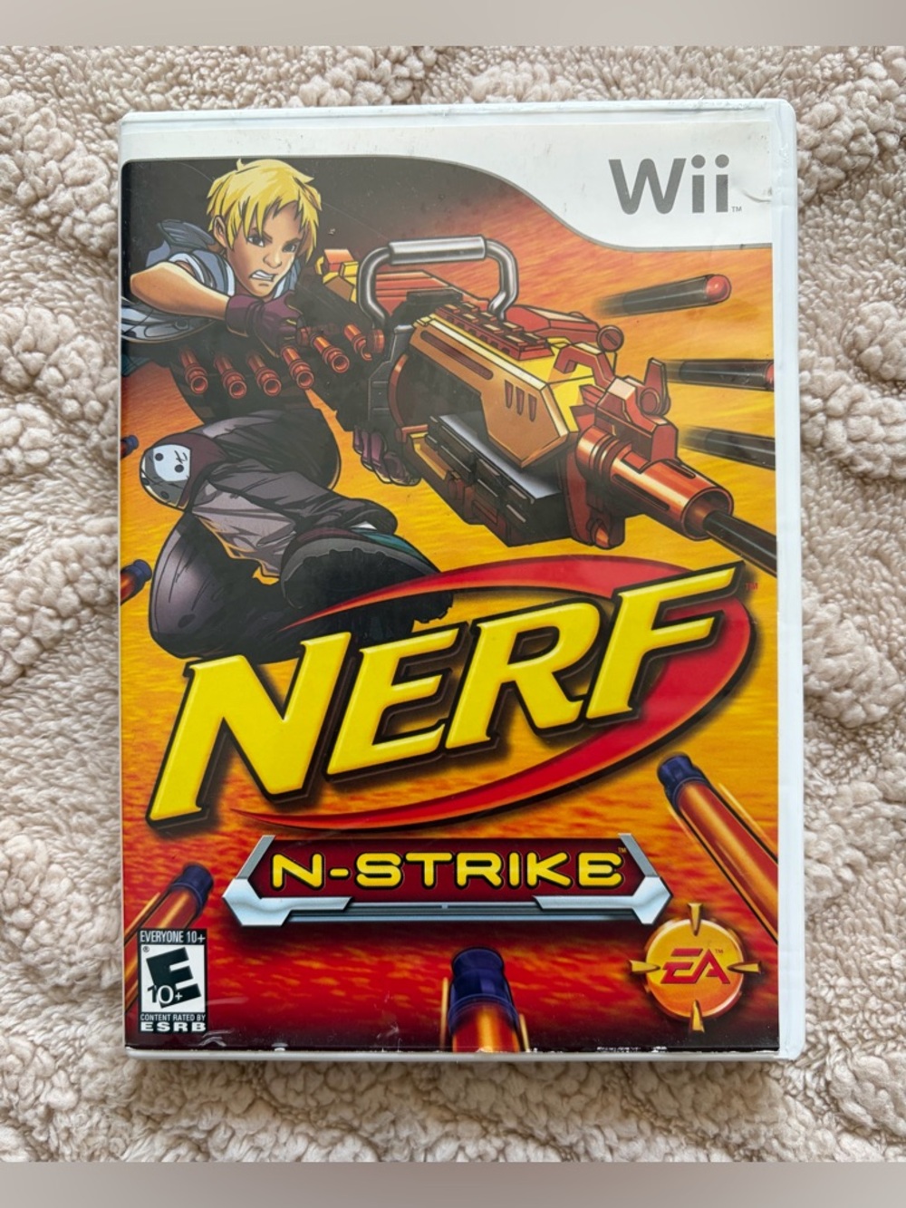Nintendo Wii Video Game - Rated E10+, NERF N-Strike Game EA Hasbro Dart Gun Game